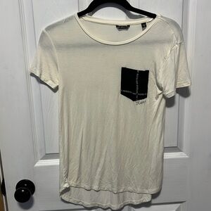 3/$20 white cream guess  shirt